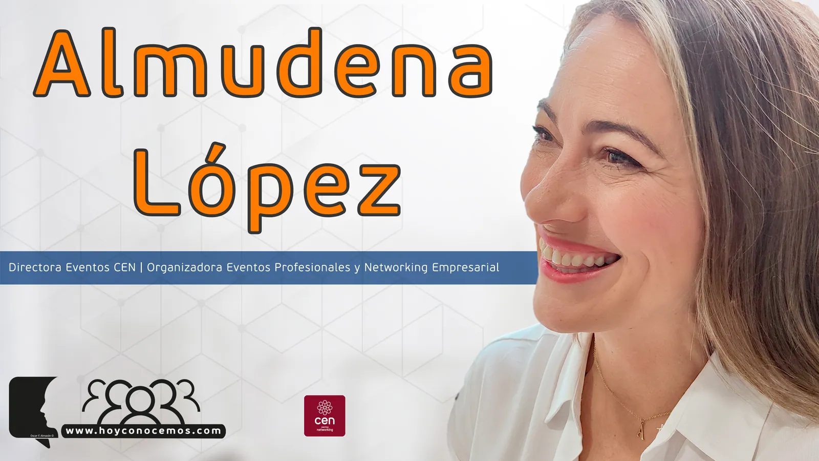 Almudena López durante la entrevista