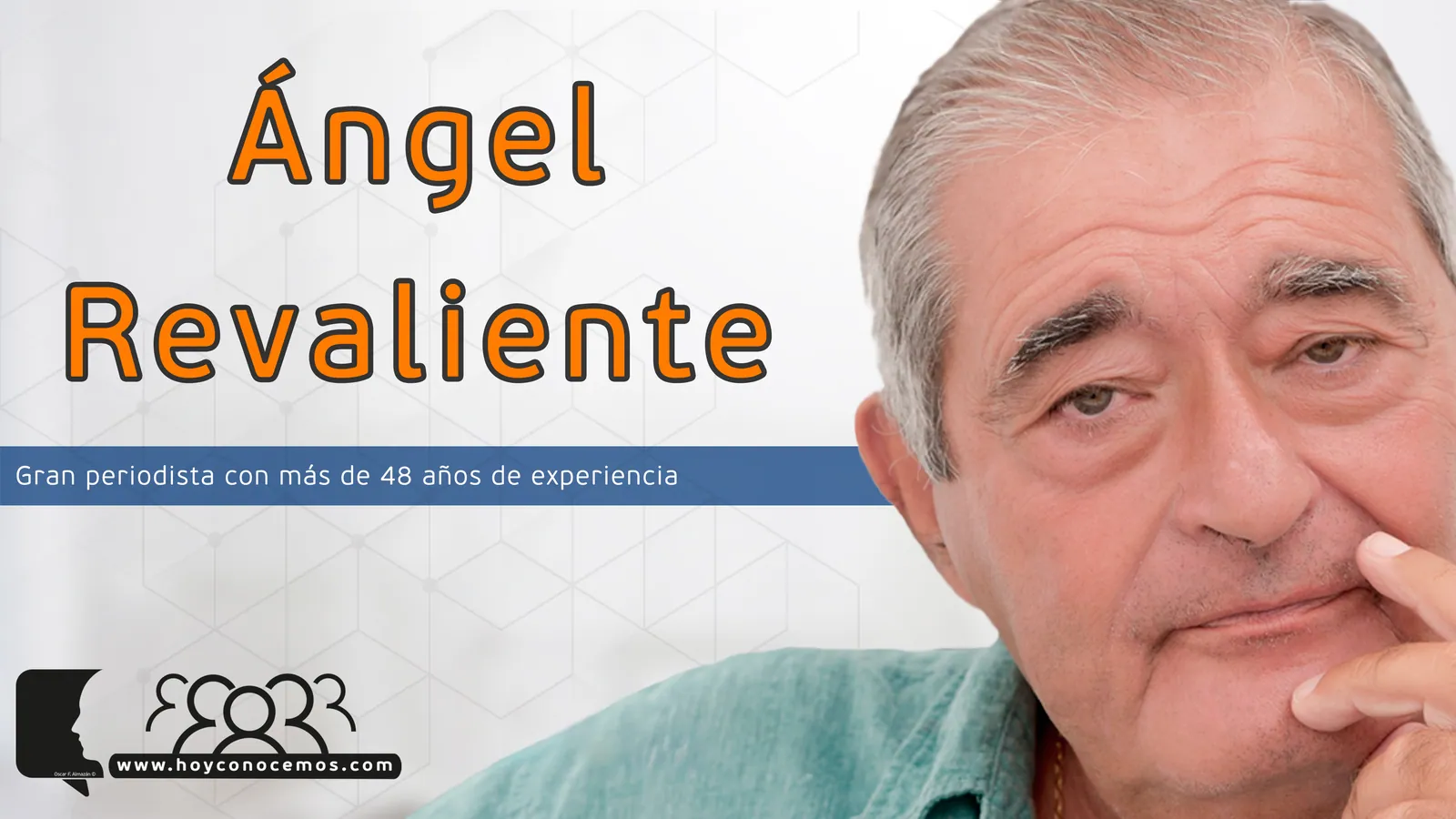 Ángel Revaliente durante la entrevista