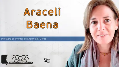 Araceli Baena, Directora de eventos en Sherry Golf Jerez
