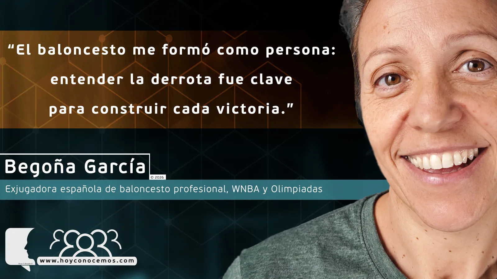 Begoña García durante la entrevista