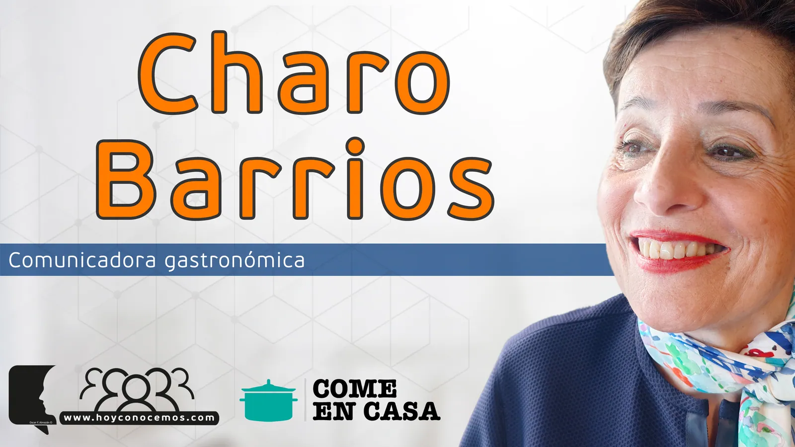 Charo Barrios durante la entrevista