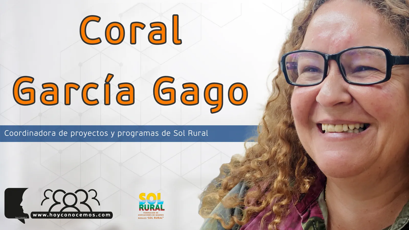 Coral García Gago durante la entrevista