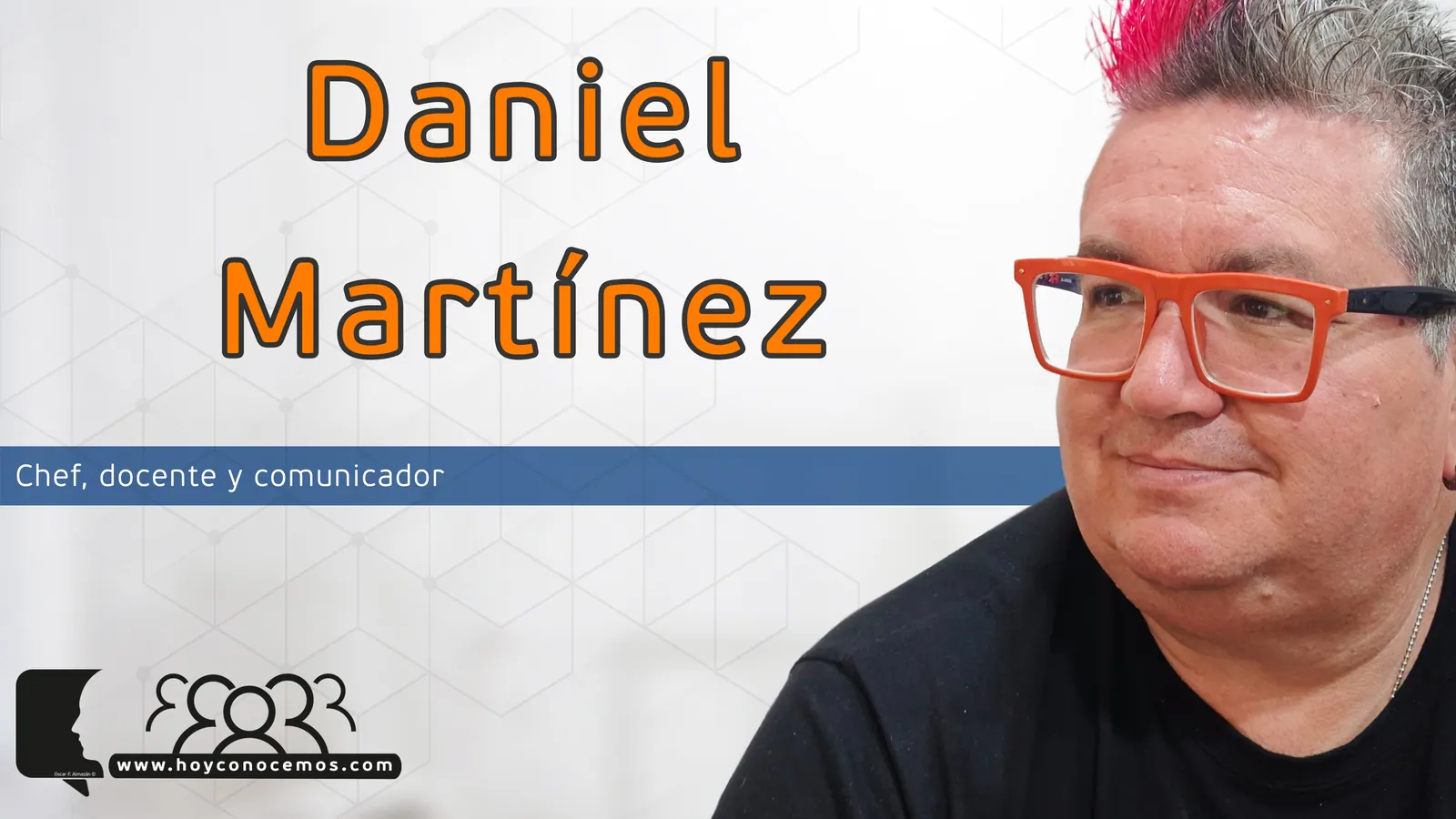 Daniel Martínez durante la entrevista