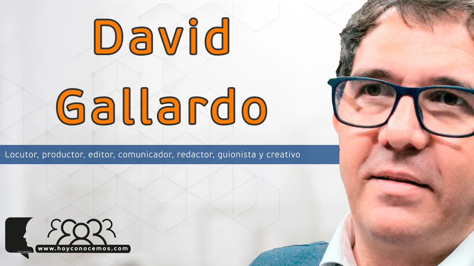 David Gallardo durante la entrevista