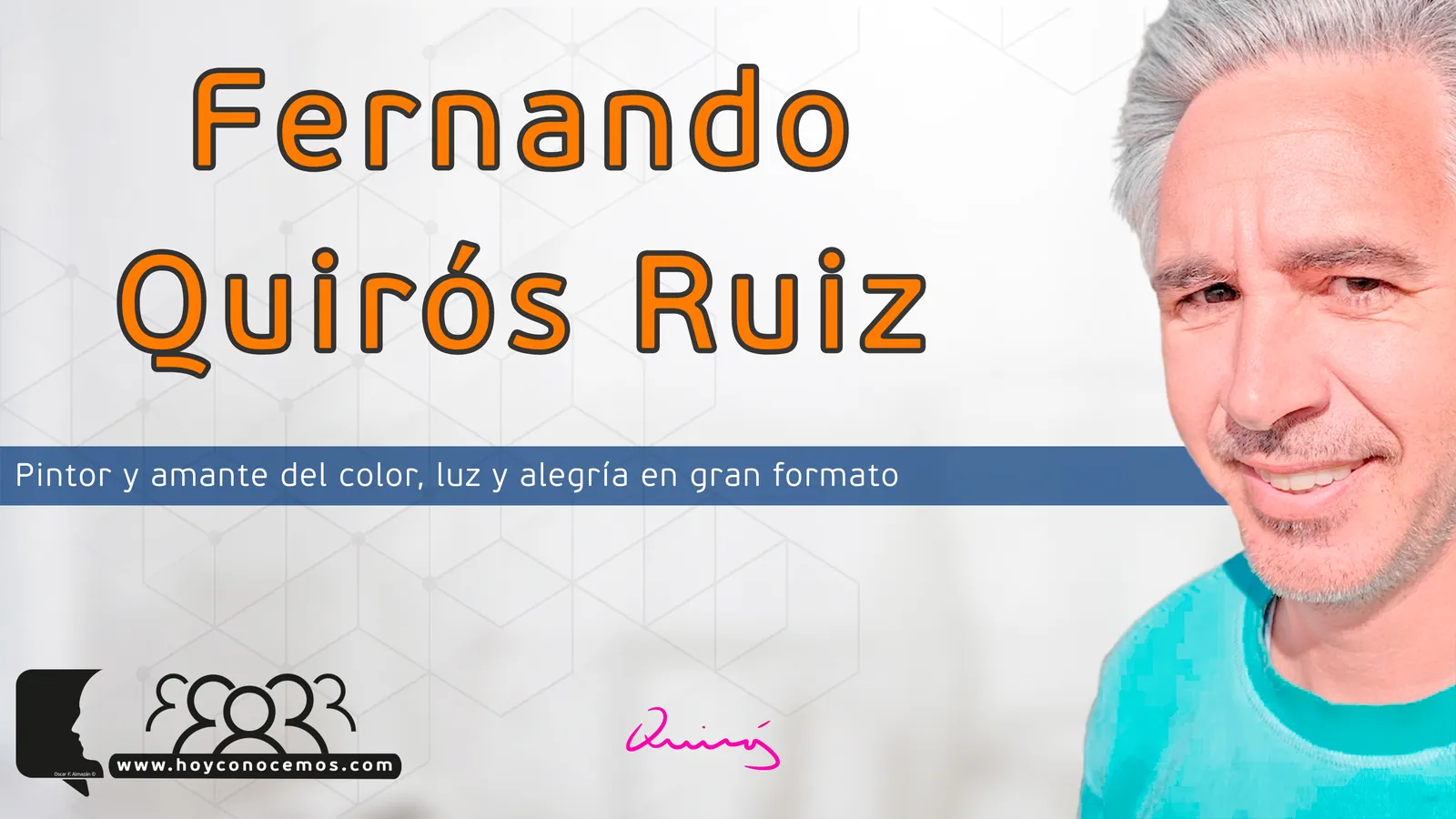 Fernando Quirós durante la entrevista