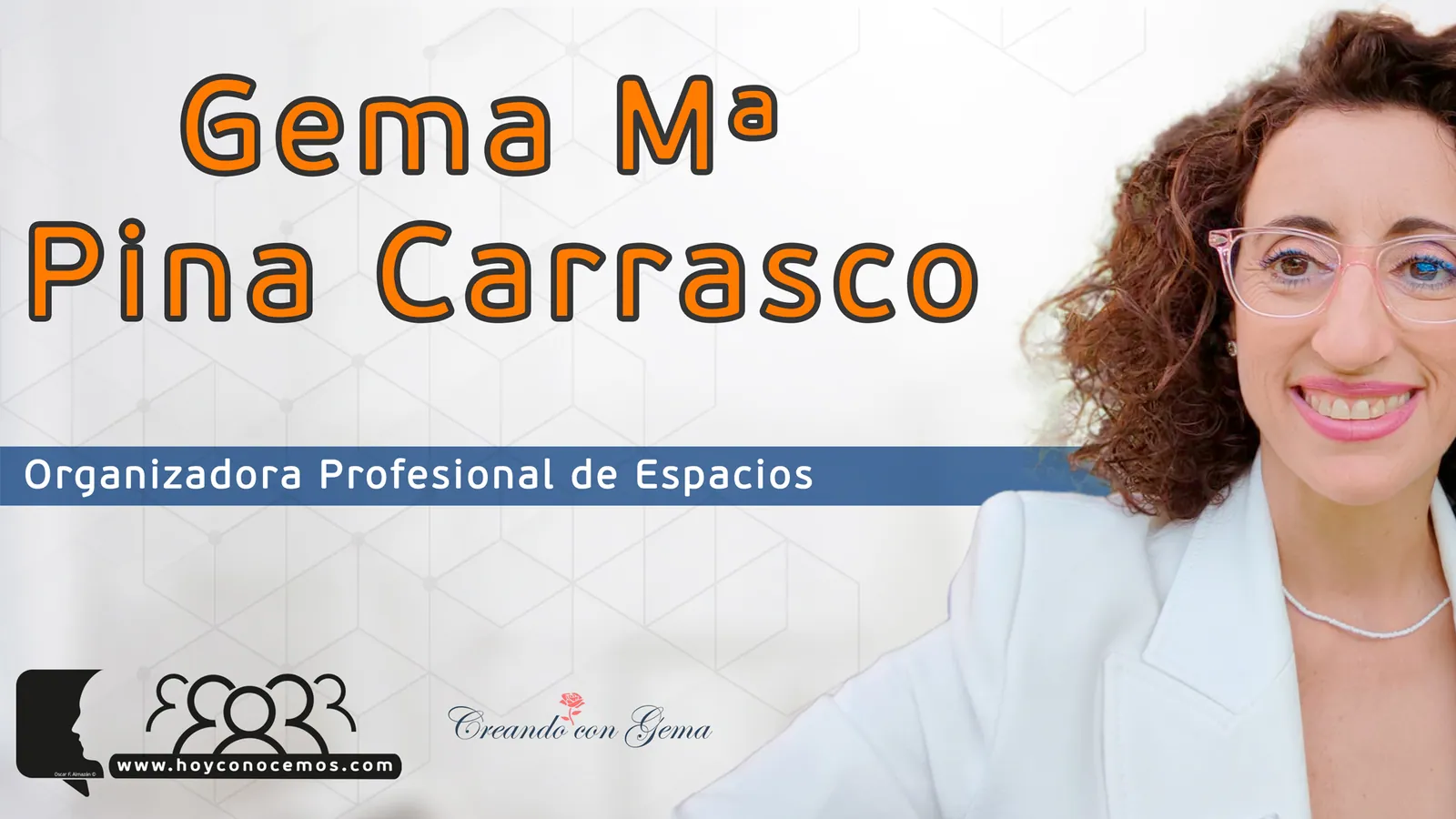 Gema María durante la entrevista