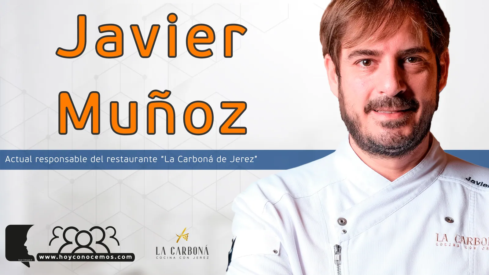 Javier Muñoz durante la entrevista