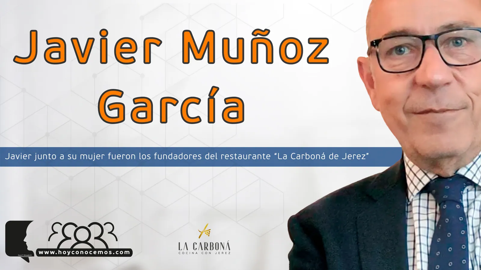 Javier Muñoz García durante la entrevista