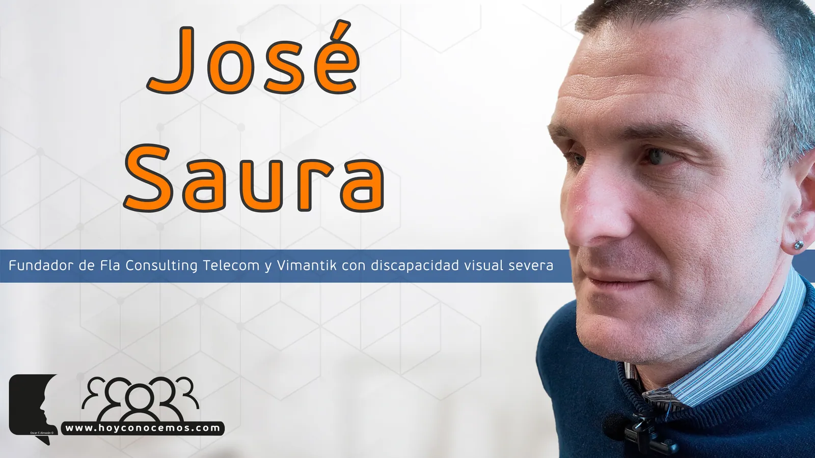 José Saura durante la entrevista