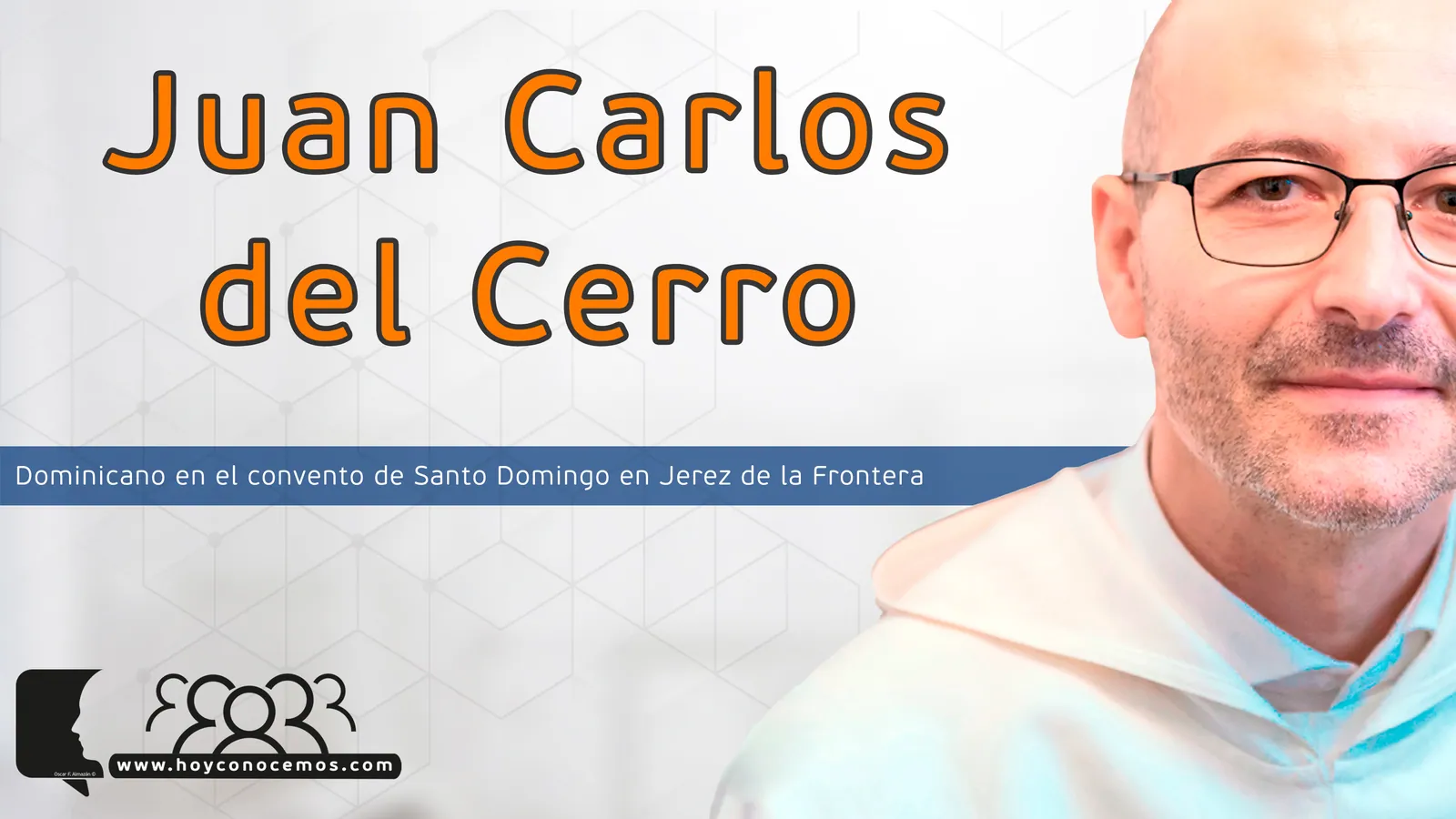 Juan Carlos (fraile dominico) durante la entrevista