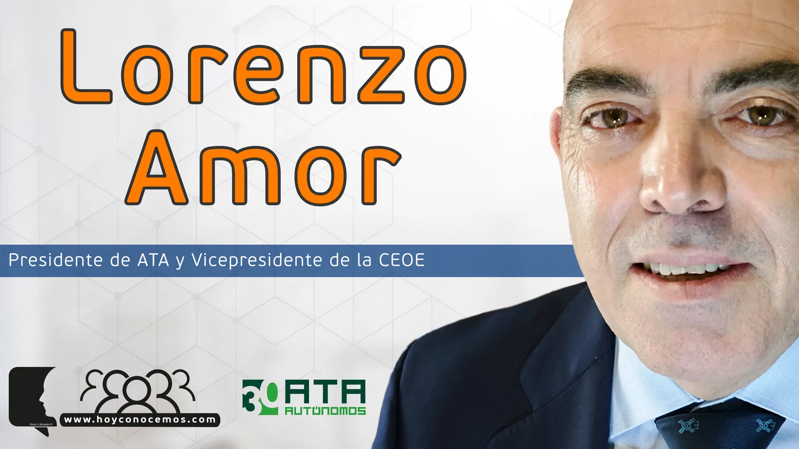 Lorenzo Amor durante la entrevista