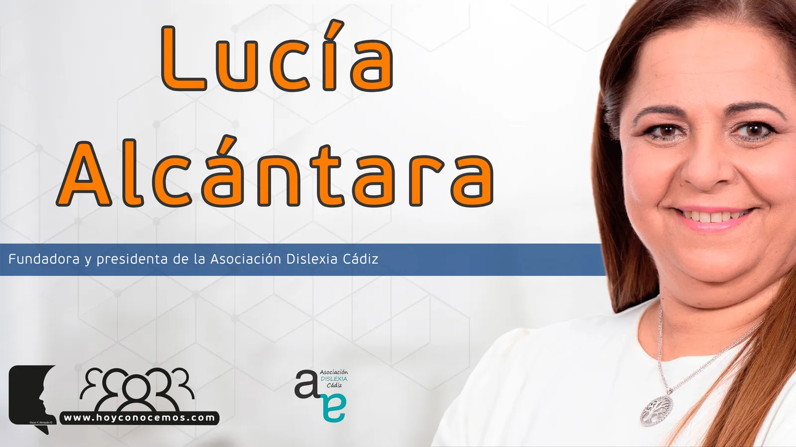 Lucía Alcántara durante la entrevista