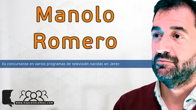Manolo Romero, Ex concursante de varios programas de televisión, nacido en Jerez