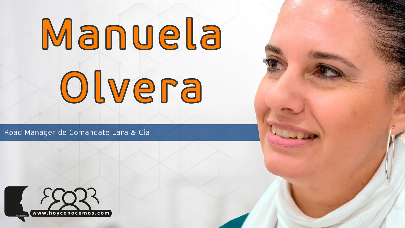 Manuela Olvera durante la entrevista