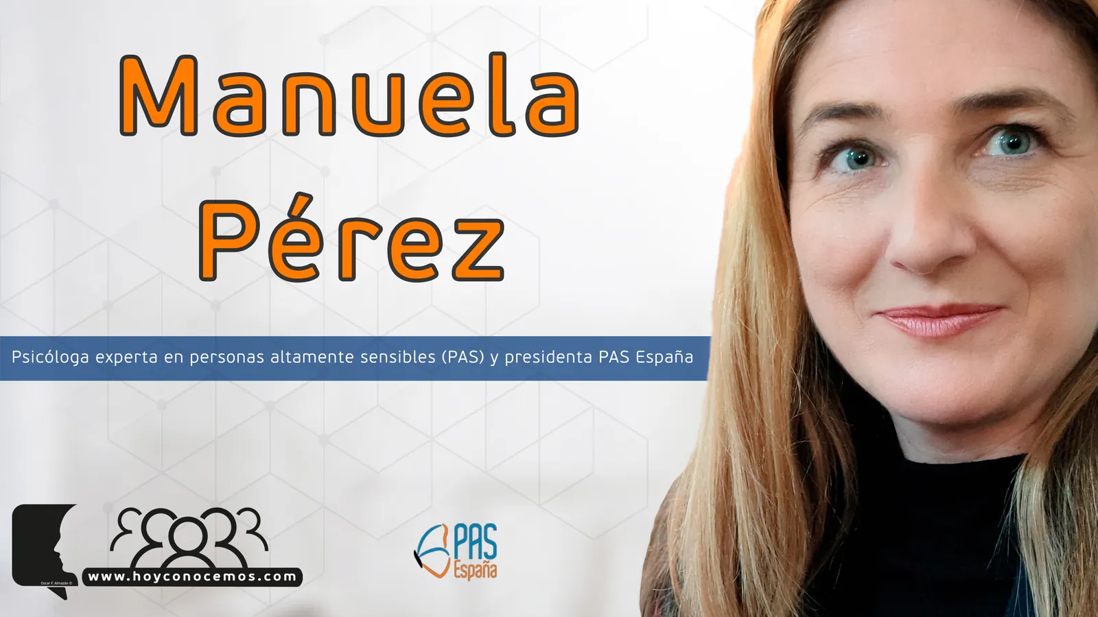 Manuela Pérez durante la entrevista