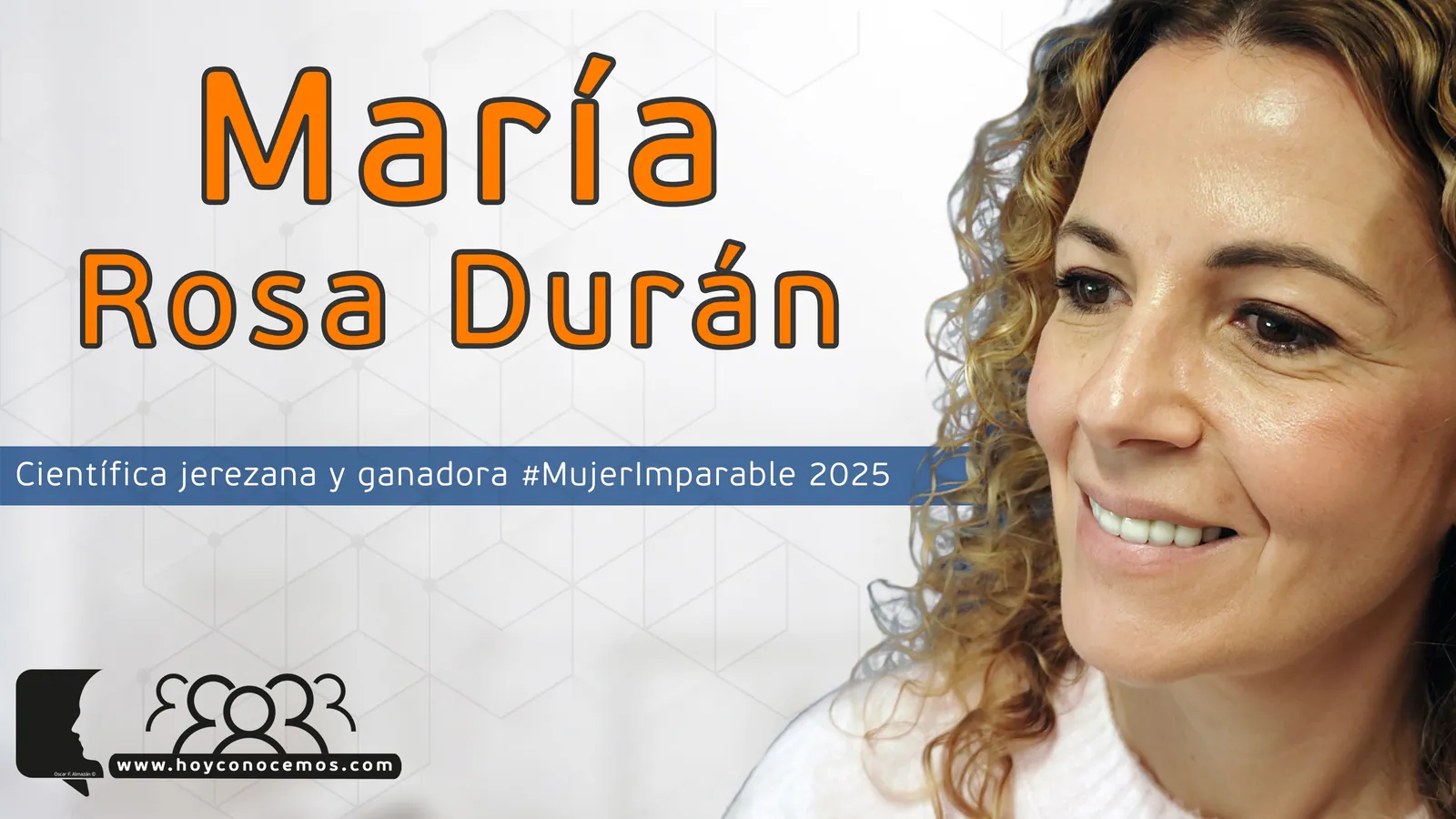 María Rosa Durán durante la entrevista