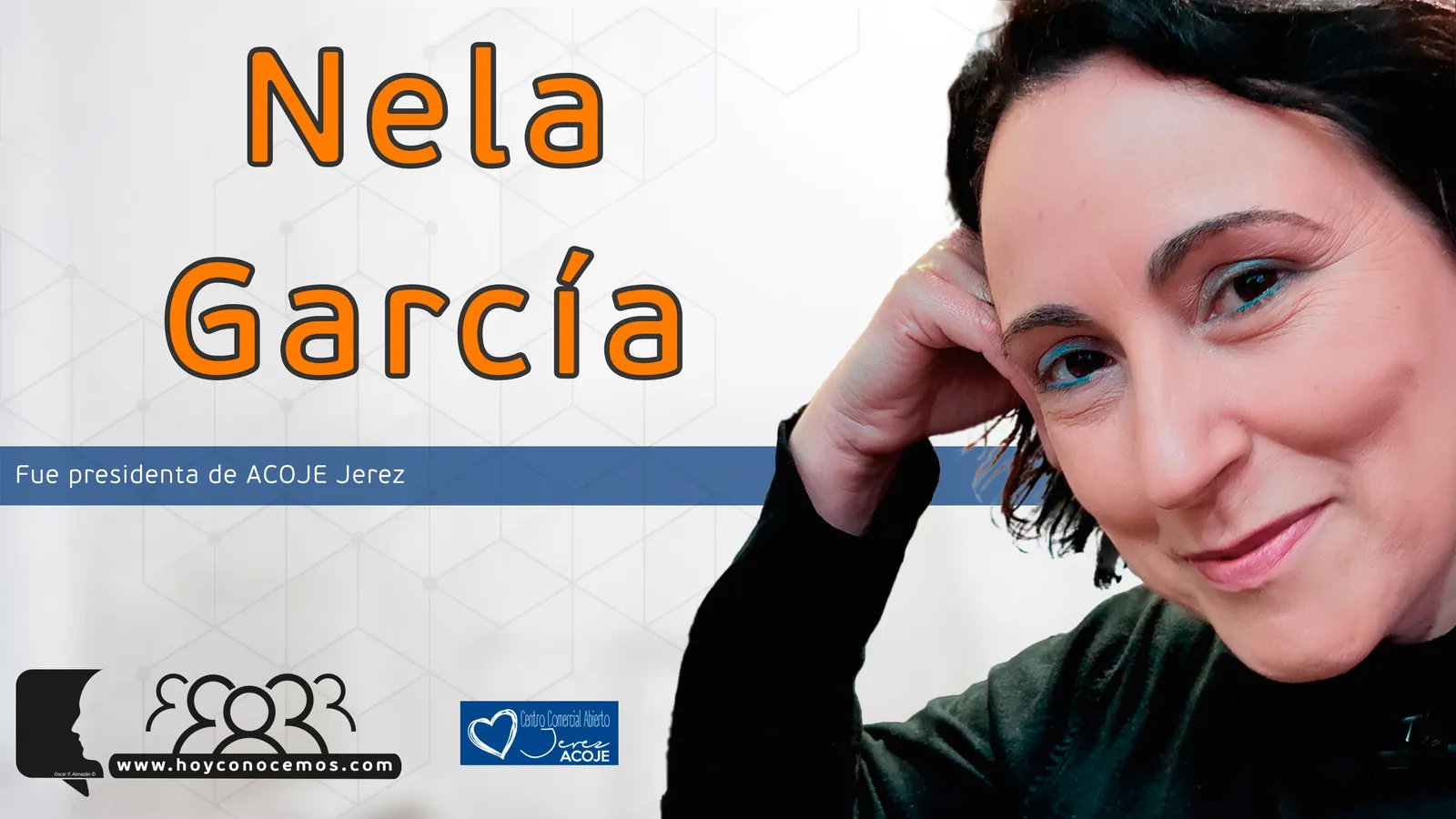 Nela García durante la entrevista