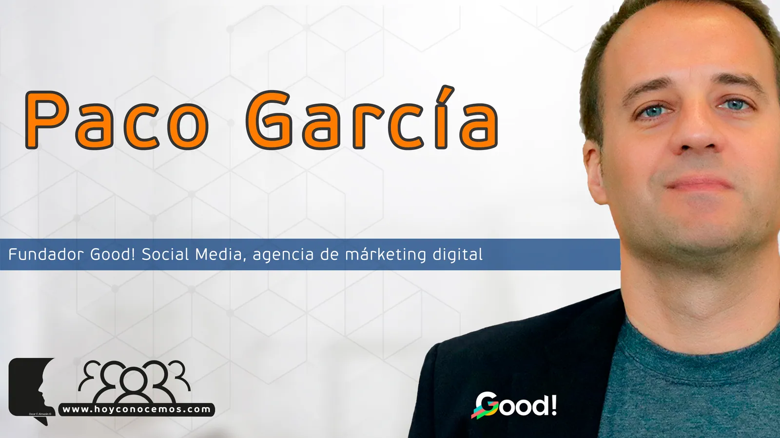 Paco García durante la entrevista