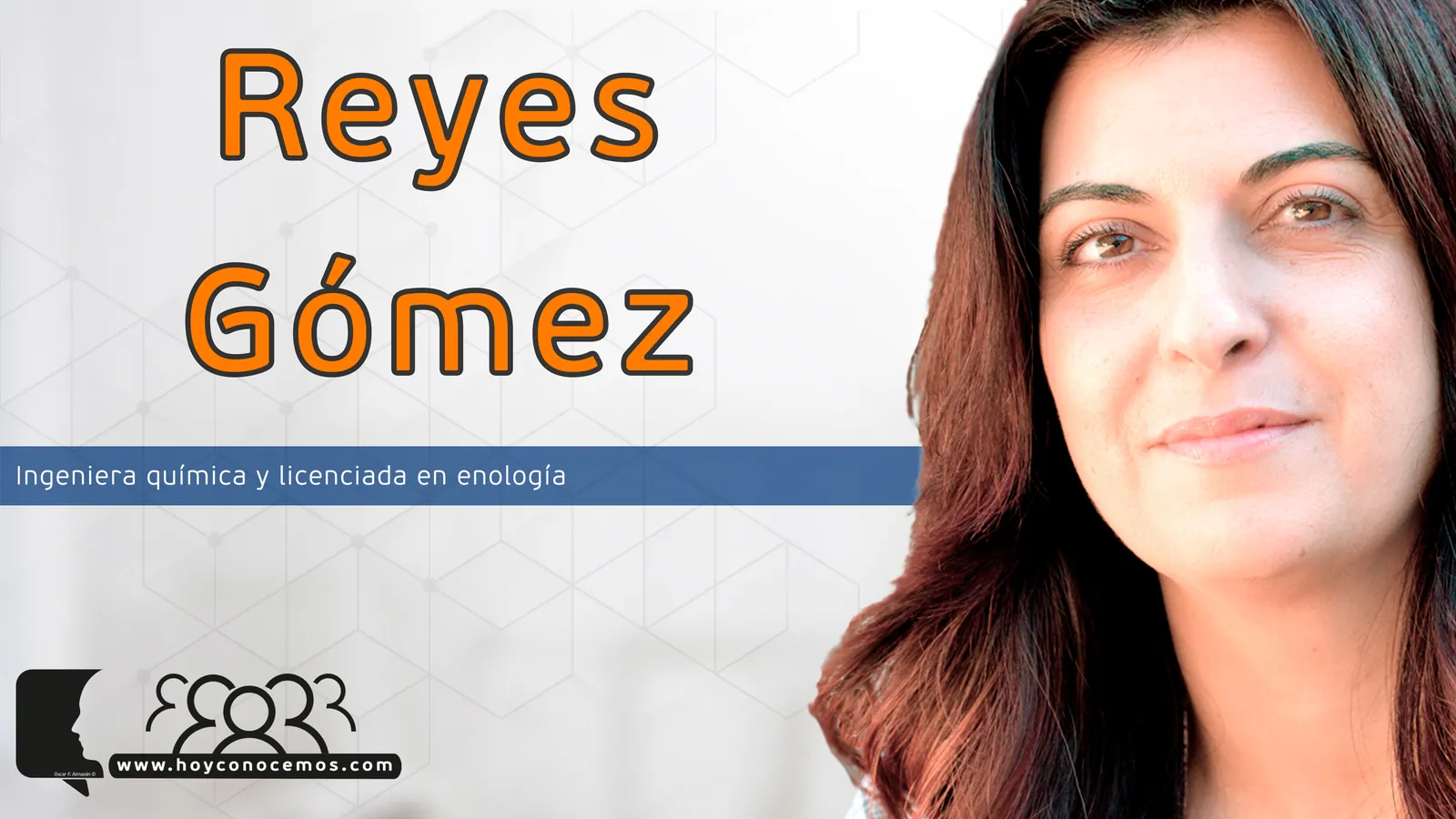 Reyes Gómez durante la entrevista